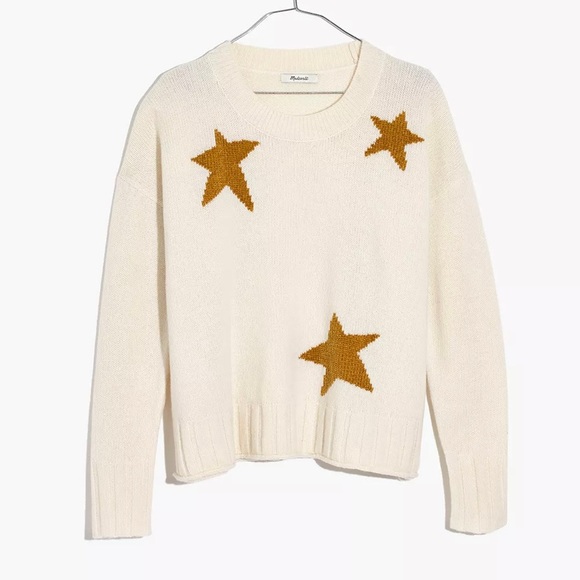 Madewell Wool Star Pullover Sweater - Picture 1 of 8